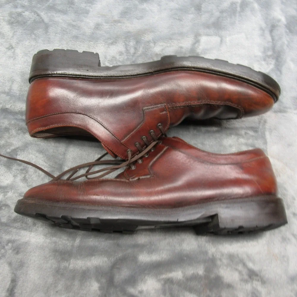 Salvatore Ferragamo Dress‎ Shoes Men 7 US 41 EU Brown Leather Lace-Up Italy Made